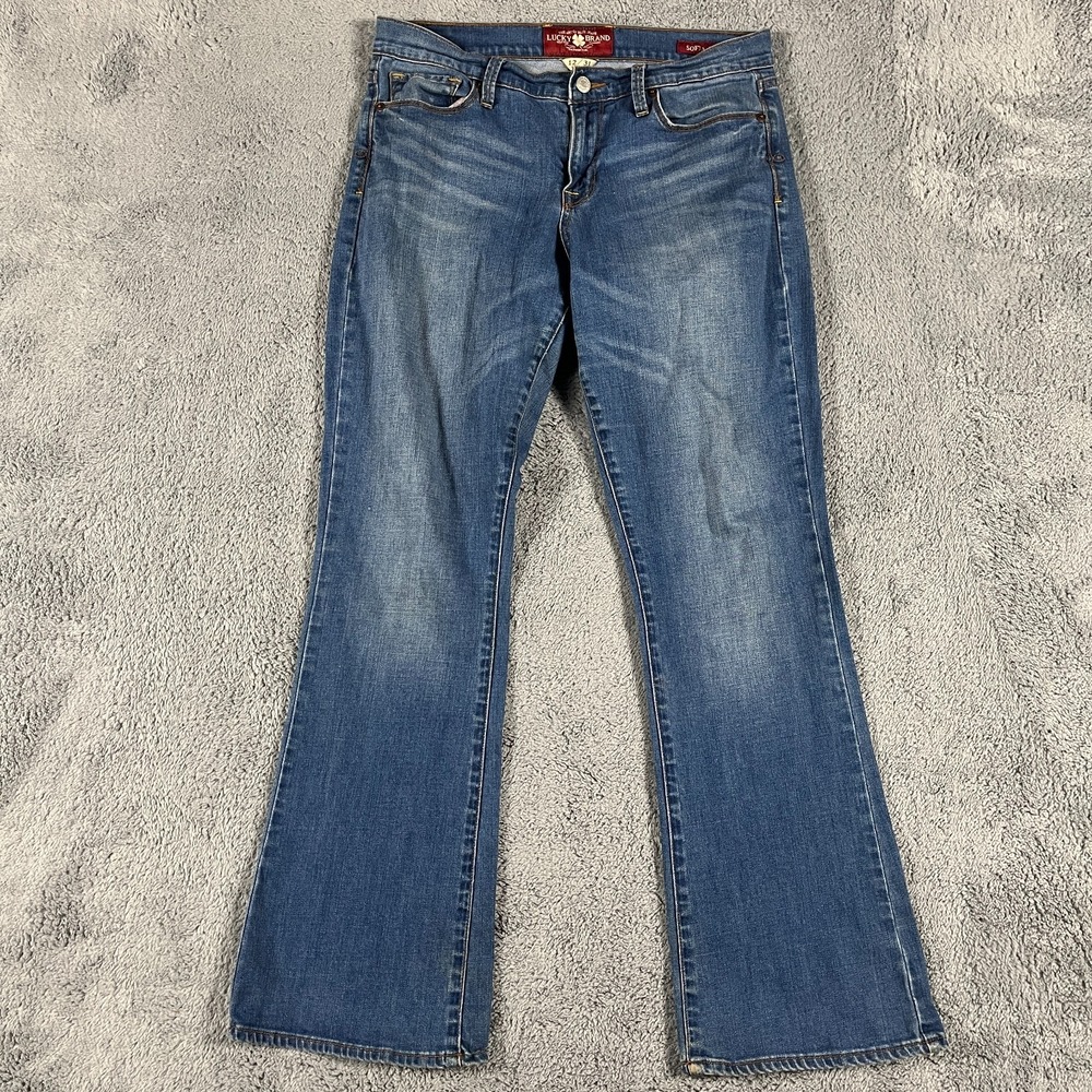 Lucky Brand Women's Bootcut Jeans Size 2 Blue Medium Wash Mid Rise 5-Pocket